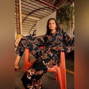 FARM Rio Leopard Canvas Jumpsuit